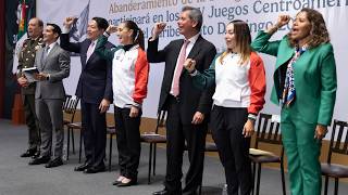 Abanderamiento de Delegación Mexicana por XXV Juegos Centroamericanos y del Caribe. Palacio Nacional