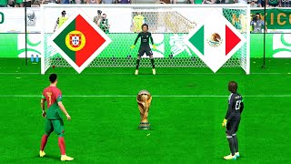 Ronaldo vs G.Ochoa । PORTUGAL VS MEXICO FIFA WORLD CUP FINAL PLENTY SHOOTOUT KICK GOAL । FIFA23.