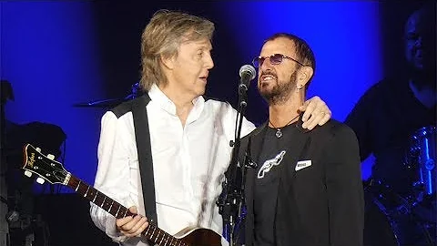 Ringo Starr Makes Surprise Appearance at Paul McCa...