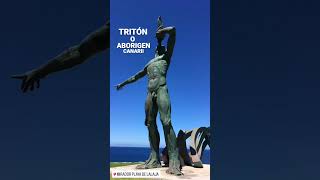 Escultura Exordio El Tritón, pero parece más un propio Aborigen de Gran Canaria| Tanausú.