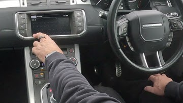How to set the sat nav system in a 2016 Range Rover Evoque