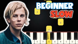 Another Love - Tom Odell | Slow Beginner Piano Tutorial Easy Piano