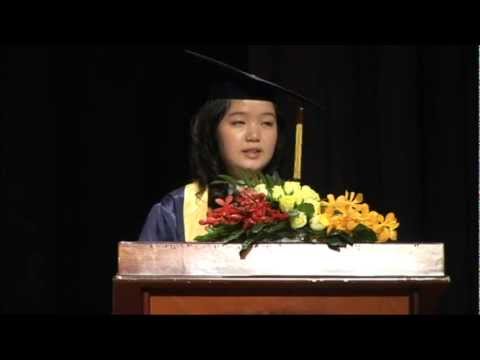 2012 APU Graduation Ceremony Valedictorian Speech Cindy