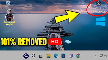 How To Easily Remove "Learn About This Picture" icon on Windows 11/10 Spotlight Desktop Background