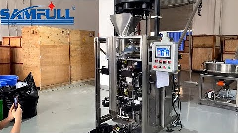 Volumetric cup filler vffs vertical form fill seal packing machine
