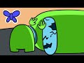 Sad Among us Animation l Mini Green ( Original )