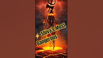 ⚡ Shiva’s Most Dangerous #hindudeity #hanumanji #durgamaa  #mahadev #shivshankar #shiv #shorts