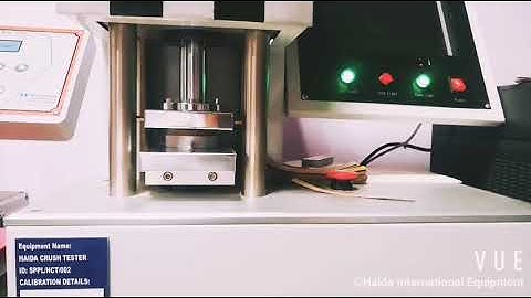 Edge crush tester --  haida equipment