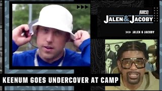 Celebrity Jalen Rose reacts to Case Keenum going UNDERCOVER for autographs at Bills training camp 🕵️‍♂️🤣 Wealth