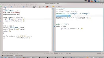 الفرق بين البرمجة الحتمية الأمرية  و البرمجة الوظيفية. imperative vs functional programming