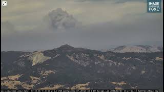 McFarland Fire Pyrocumulus Building  on the Afternoon August 3, 2021