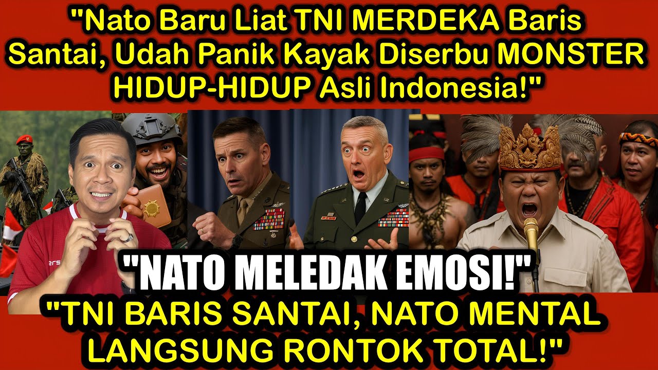 “TNI Merdeka Cuma Baris Santai, NATO Udah Panik Kayak Dikepung Monster Hidup-Hidup Asli Indonesia!”
