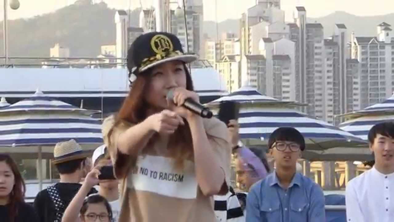 240515 #2 Yuna Kim (The Ark 디아크) solo - Baby Bye Bye - Yeouido Hangang Park Busking 버스킹