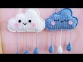 تعليقه جداريه غيمه بالكروشيه |How to Crochet a cloud