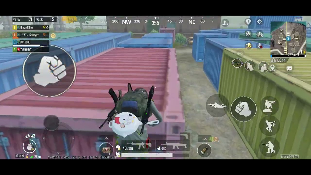 配合隊友拿下吃雞勝利