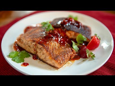 वीडियो: स्ट्रॉबेरी सॉस में सफेद मछली