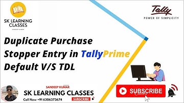 Duplicate Purchase Stopper Entry in TallyPrime Default v/s  TDL AddON.