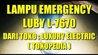 Luby Lampu Emergency 12w dan 15w Tiga Warna