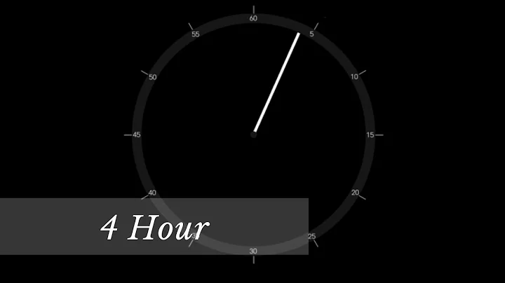 4 Hour - Analog Clock Timer & Alarm - 1080p - Countdown