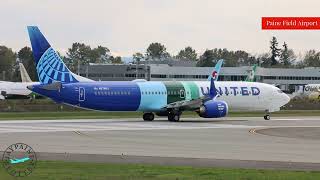 United 737 Max 10 Test Flight Takeoff At PAE