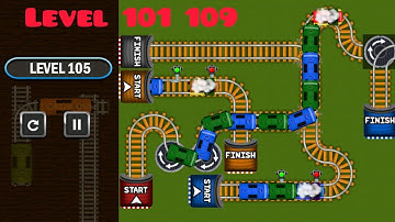 Train Track Maze - Classic Make Puzzle Game - (Level 101 - 109) Gameplay #16