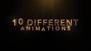 Golden Titles Cinematic - Royale Luxury Gold Pack After Effects Template