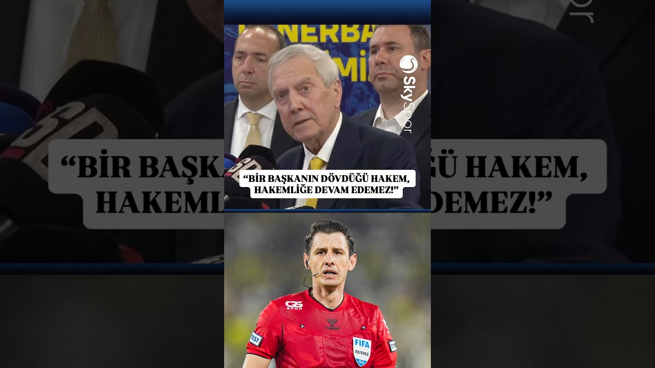 🚨 Aziz Yıldırım: “Bir başkanın dövdüğü hakemin hakemliğini devam ettiremezsiniz…”