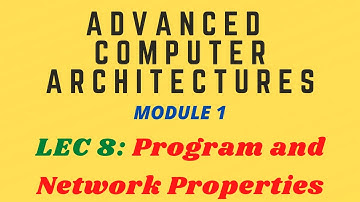 Lec 8: Program and Network Properties | ACA