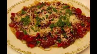 Betty's Spaghetti with Italian Sausage and Peppers