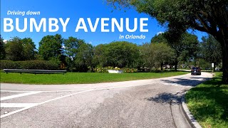 ... today we are driving south on bumby avenue beginning palm lane and
endin...