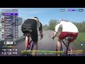 Rouvy.Race on my ar route.This fake Zycle trainer...1st