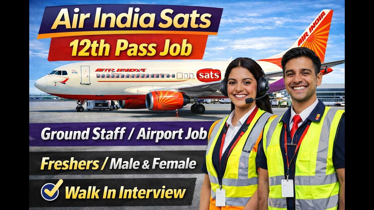 Air India Airlines Latest 12th Pass job 2026 | Freshers | Airport Job ...