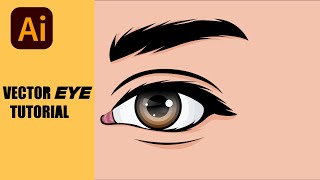 How to draw vector eye in illustrator