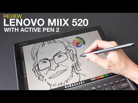 Artist Review: Lenovo Miix 520 with Active Pen 2