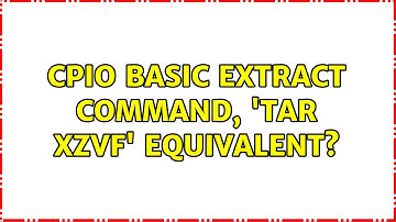 cpio basic extract command, 