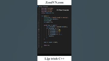 Học C++ - 80 - Đếm số từ bắt đầu bằng nguyên âm #laptrinh #hoclaptrinh #cplusplus #cpp #c++