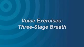 Voice Exercises: ThreeStage Breath