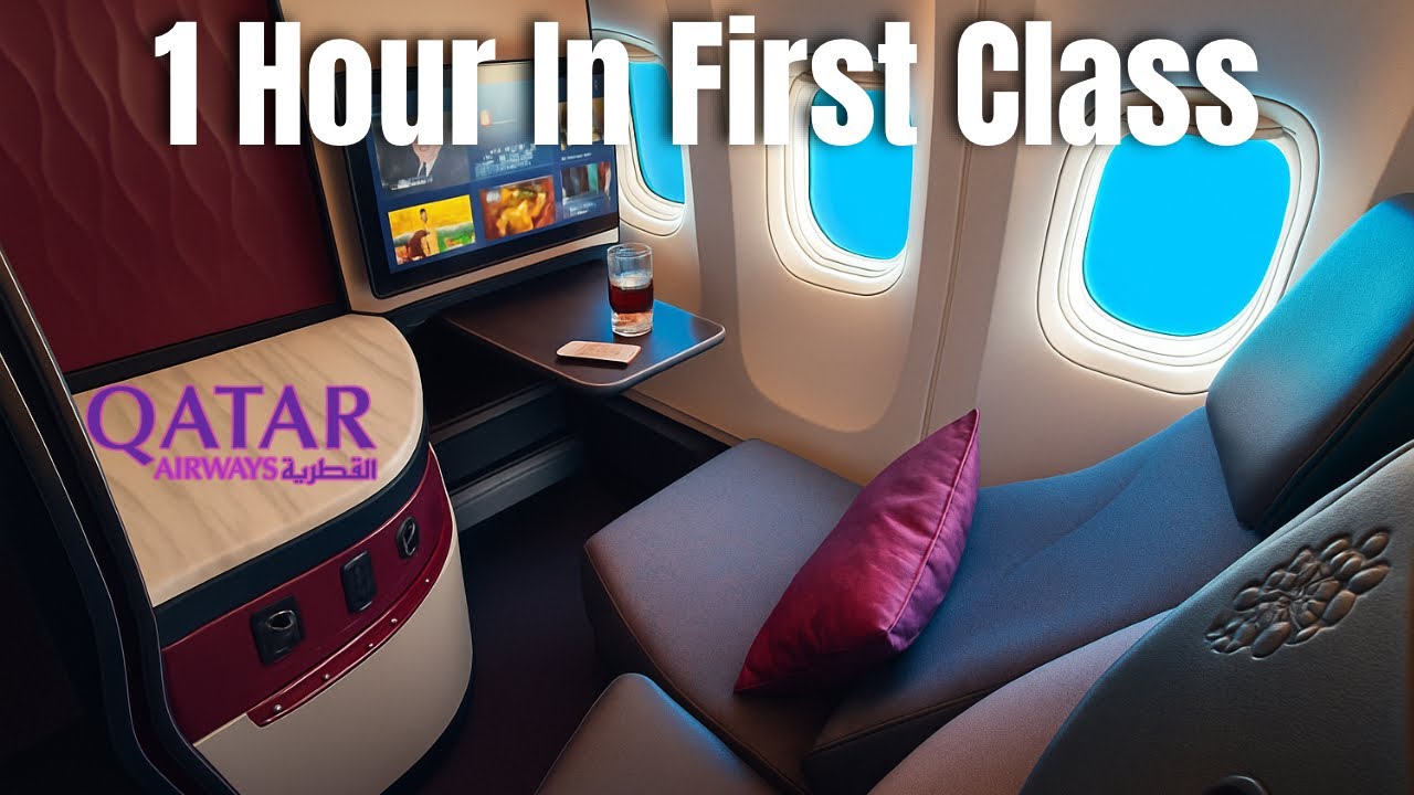 Insane Qatar Airways First Class-Only 1 Hour but Treated Like Royalty