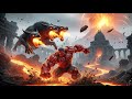 Red Hulk vs Cerberus 🔥 Epic 3-Headed Monster Battle
