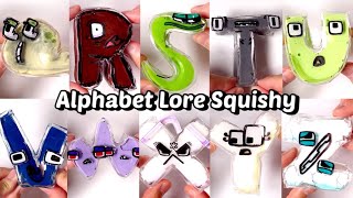 DIY Alphabet Lore “Q~Z 🟡🟤🟢⚪️🟢🔵🟣⚪️" Squishy with Nano Tape Series! 🌟Part3🌟