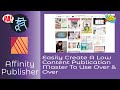 Creating A Low Content Publication Interior Master in Affinity Publisher In A Few Easy Steps