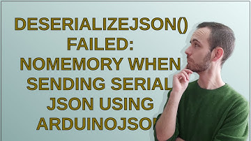 Arduino: deserializeJson() failed: NoMemory when sending Serial json using ArduinoJson