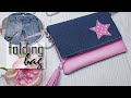 DIY MINI PURSE BAG LONG STRIP CHAIN TRENDY STYLE JEANS BAG TUTORIAL FROM OLD JEANS