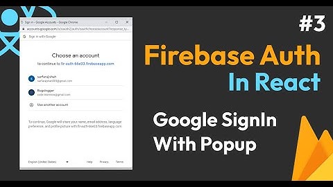 Google Auth Integration in React | React Firebase #3 | Bugslogger