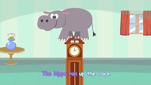Hickory Dickory Dock Hippo |Effects: color inversion + Noise Compilation.