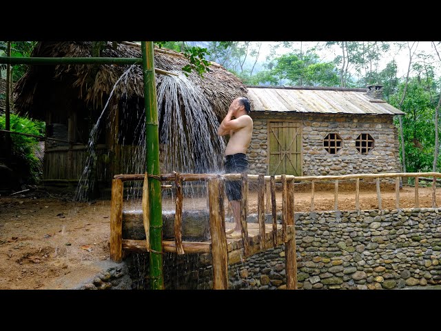 I expand the yard | Make shower by Bamboo, Outdoor shower class=