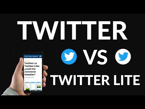 Video: ¿Qué es mejor twitter o twitter Lite?