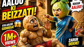 Aaloo Ki Beizzati Kya Aaloo Sudhrega? Funny Ai Animation Viral Potato Story