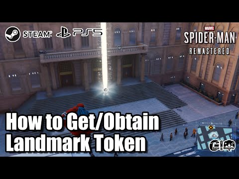 How to Get/Obtain Landmark Token - Spiderman : Remastered - 1080p | PS5 | Windows