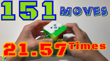 World LONGEST H-Perm 151 moves (21.57 times longer than normal)